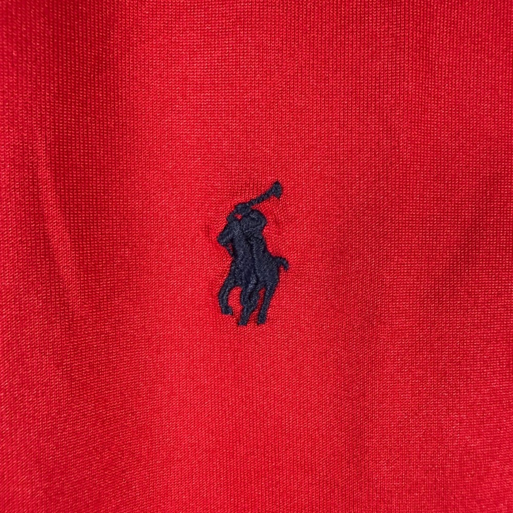 Polo Ralph Lauren Performance Polo Kids L 14-16 Red Short Sleeve Pony Logo Shirt - Picture 6 of 10